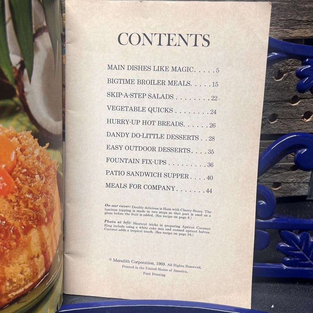 Shortcut Cooking, Vintage 1969 Recipe Pamphlet - Picture 3 of 7